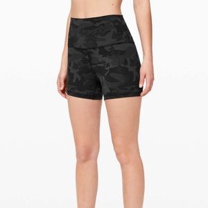 Lululemon Align 4inch Inseam Shorts Black Camo